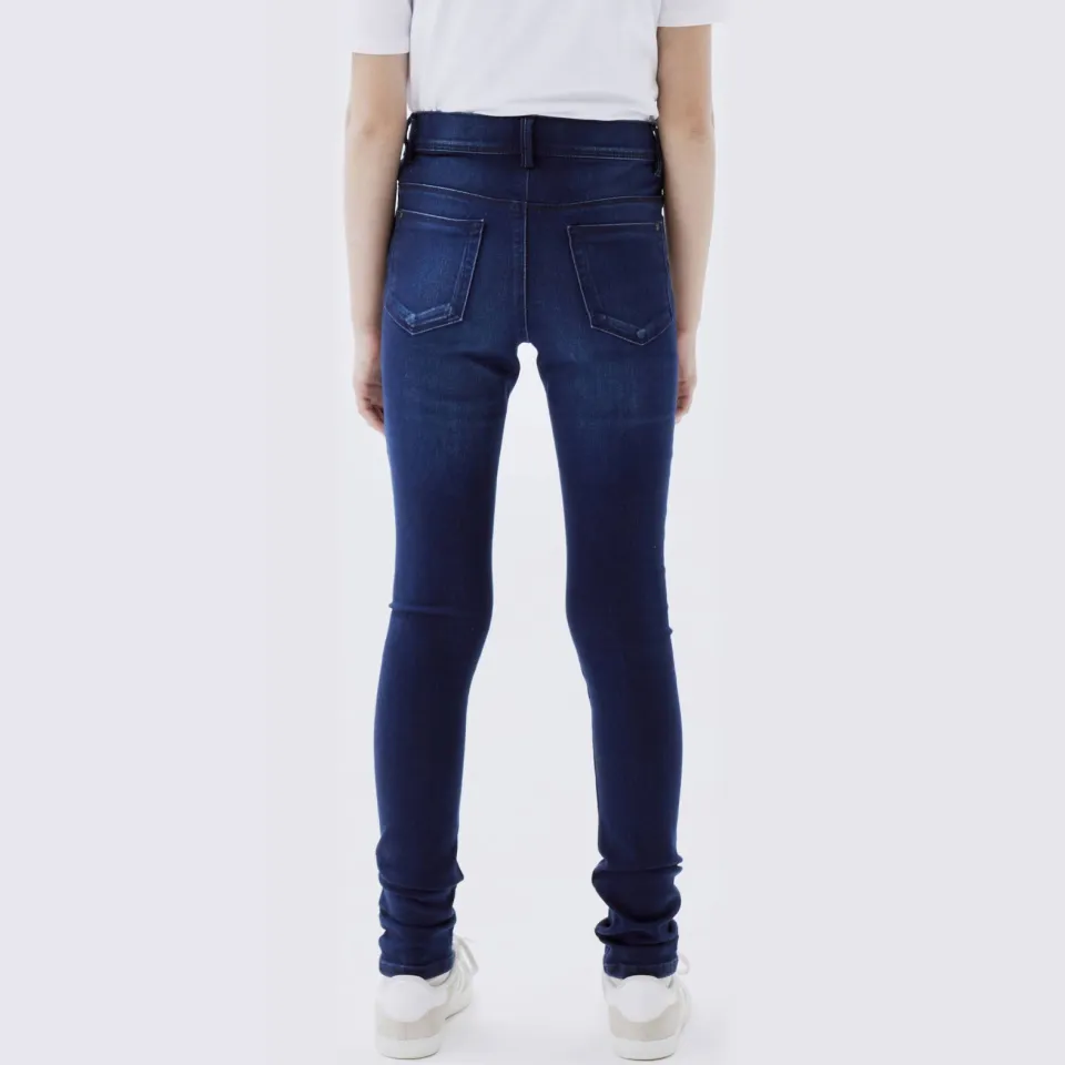 NAME IT skinny jeans NKFPOLLY dark blue denim, foto 4