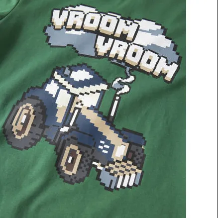 NAME IT MINI longsleeve met print groen, foto 3