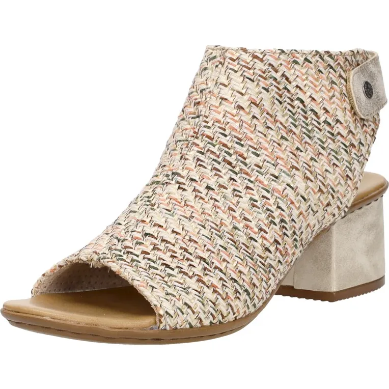 Rieker sandalen hak beige, foto 3
