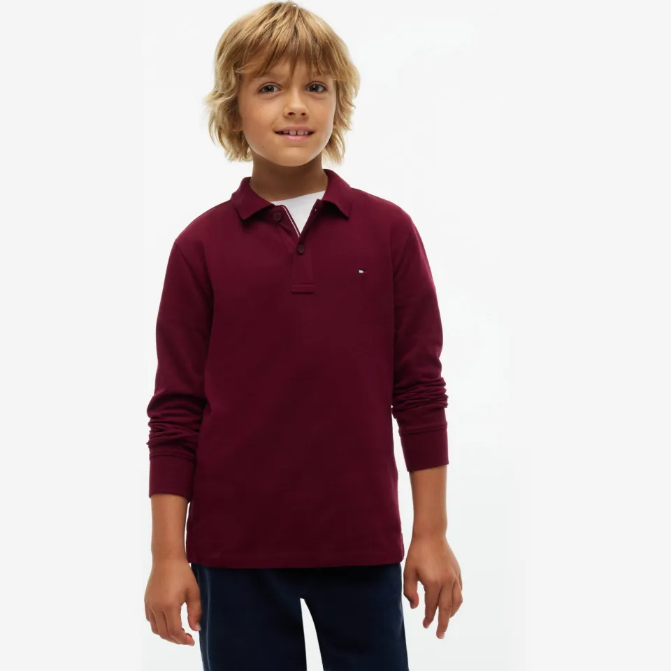 Tommy Hilfiger polo - donkerrood, foto 3