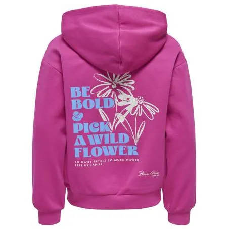 KIDS ONLY GIRL hoodie met backprint - fuchsia, foto 3