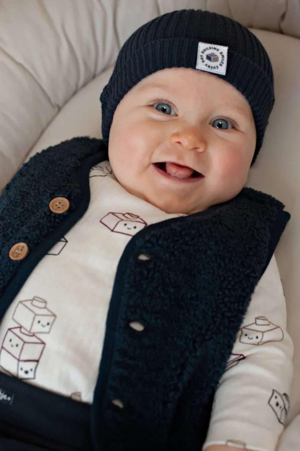 Feetje teddy gilet Built for Fun - marineblauw, foto 8