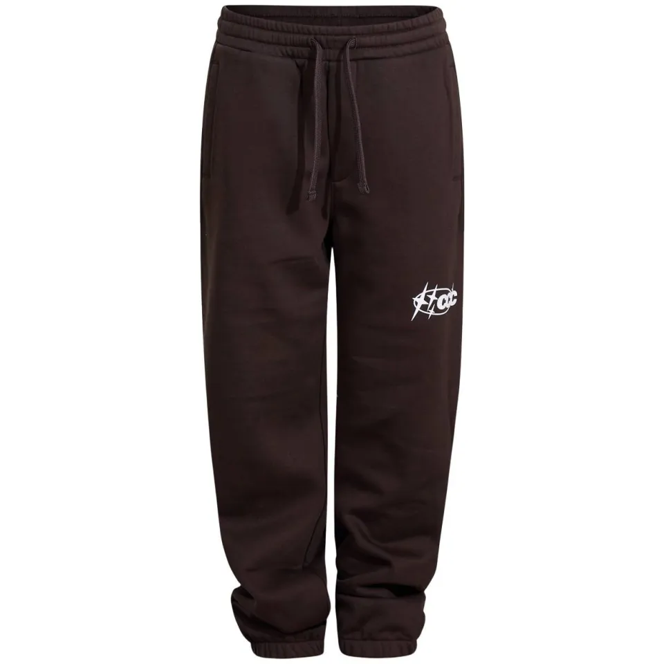 Shoeby Culture joggingbroek met tekst donkerbruin, foto 2