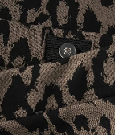 NAME IT bootcut broek panterprint bruin, foto 3