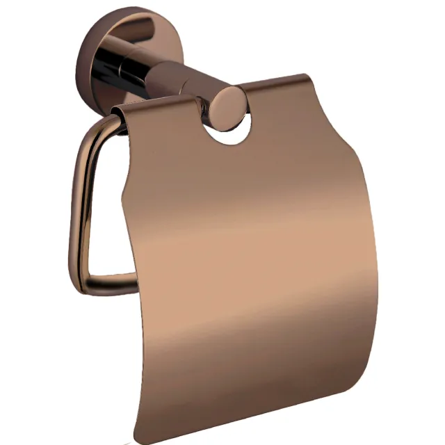 Best Design Dijon toiletrolhouder met klep brons Groen Marmer