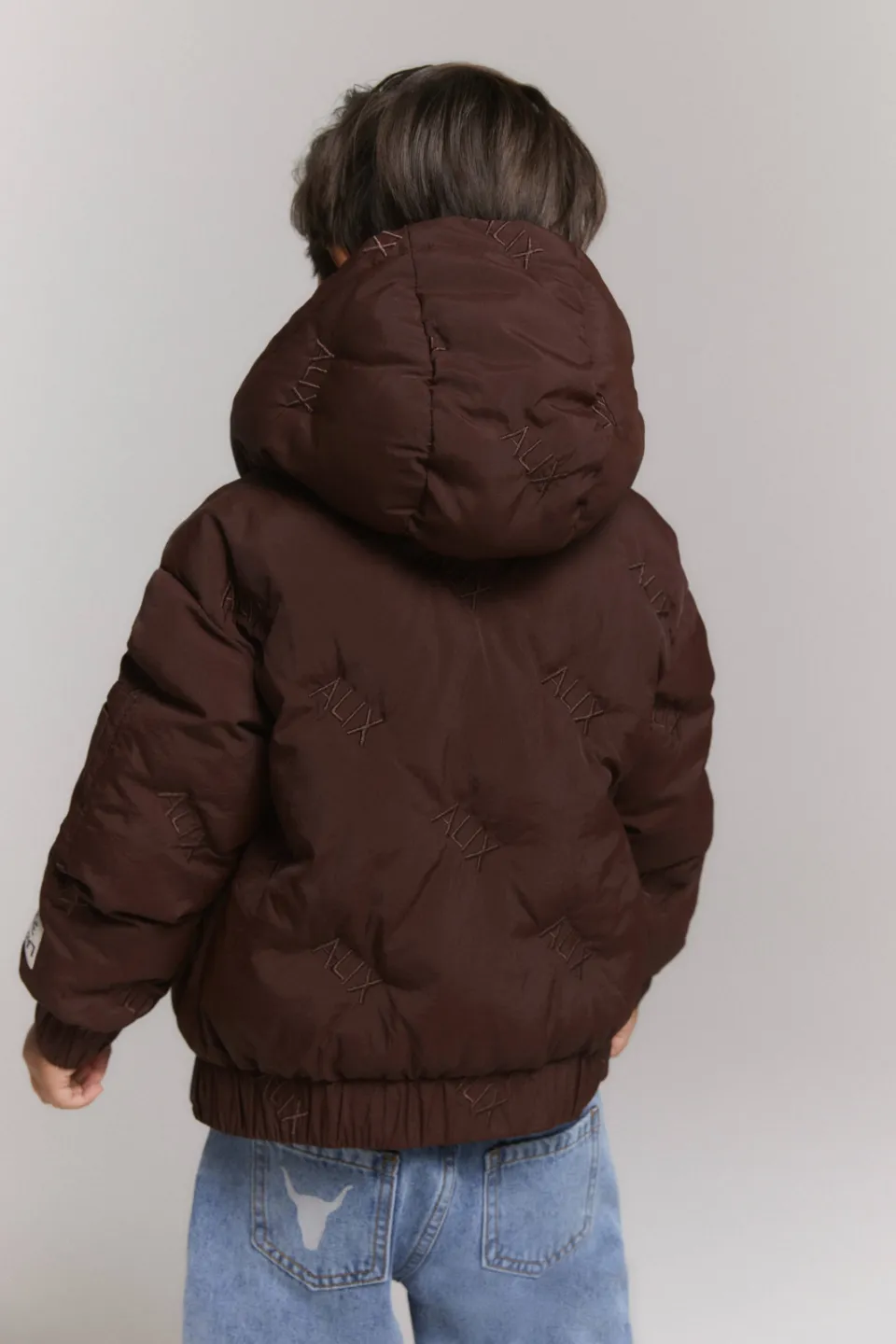 Alix The Label Alix Mini winterjas met logo - bruin, foto 4