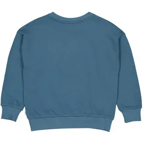 QPI sweater met tekst - blauw, foto 3
