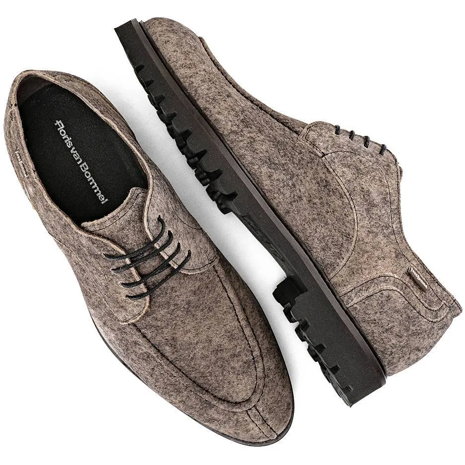 Floris Van Bommel De Floter 03.08 suède veterschoenen - taupe, foto 2