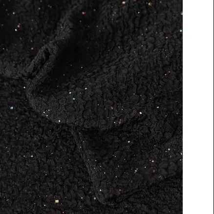 NAME IT KIDS top met glitters - zwart, foto 3