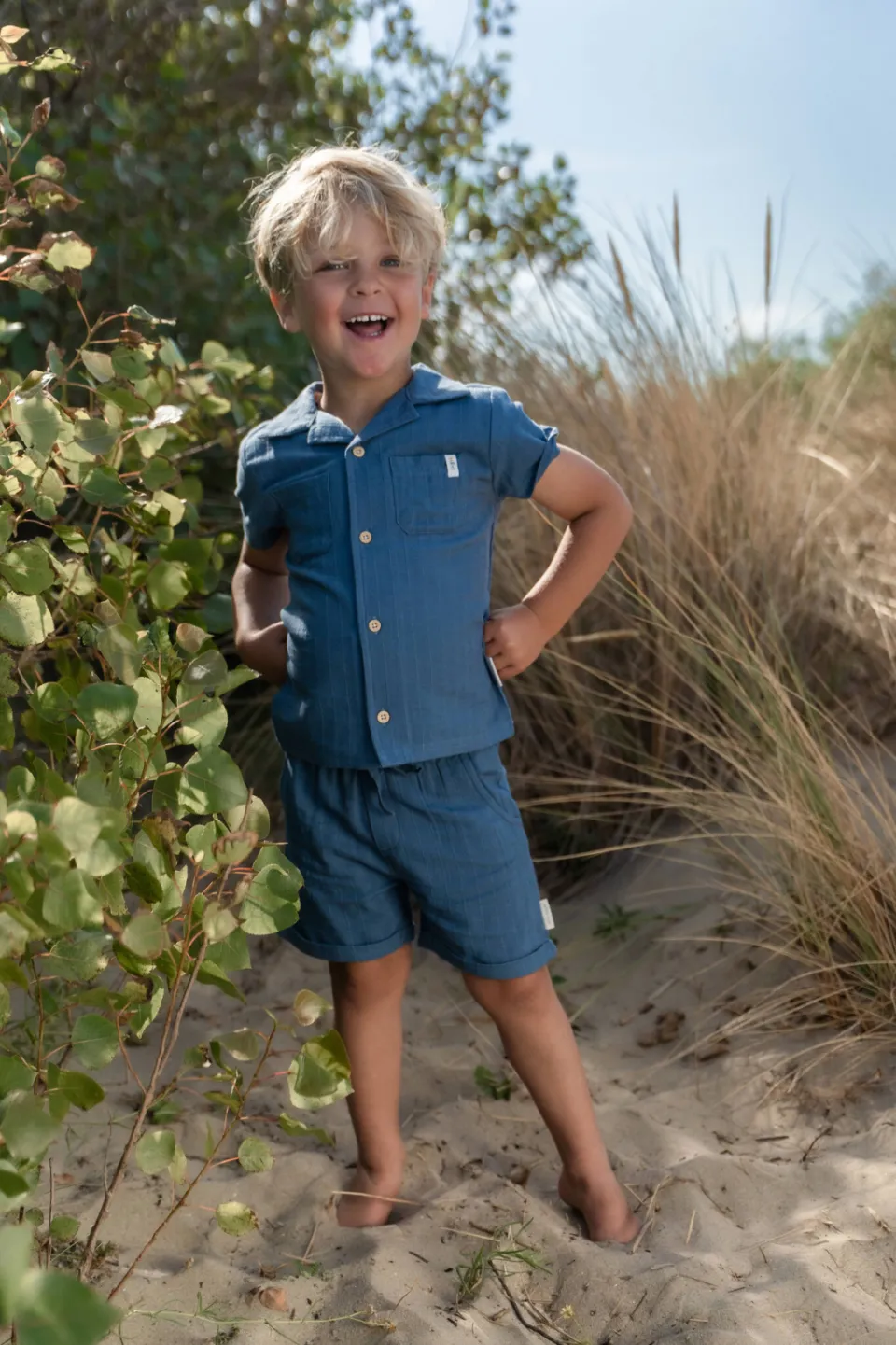 Little Dutch overhemd blauw, foto 8