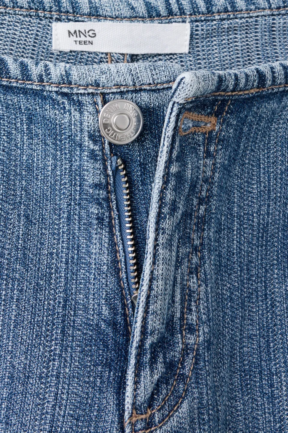 Mango TEEN wide leg jeans - mediumblauw, foto 5