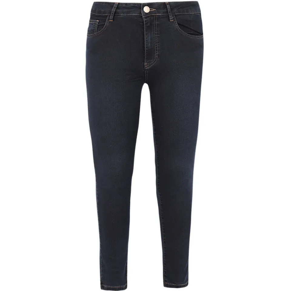 Yoek Jeans cropped | Donkerblauw, foto 2