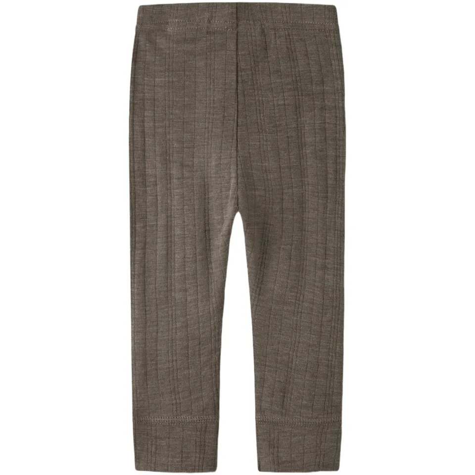 NAME IT BABY slim babybroek wol bruin, foto 2