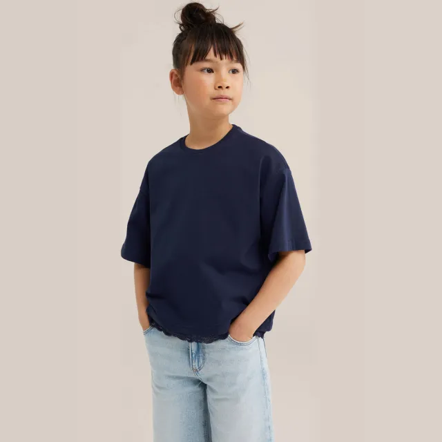 WE Fashion T-shirt donkerblauw