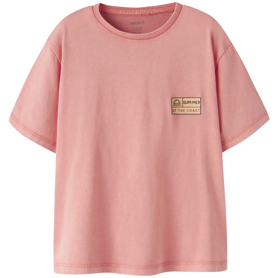 NAME IT KIDS T-shirt koraal, foto 2