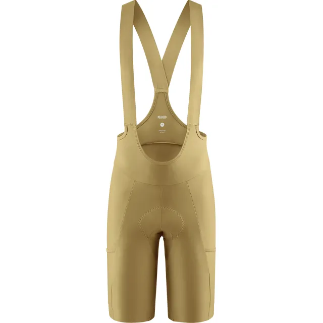 Pedaled Odyssey Training fietsbroek met bretels beige
