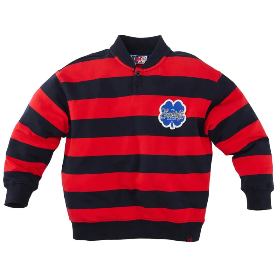 Z8 kids gestreepte sweater - marineblauw/rood, foto 2