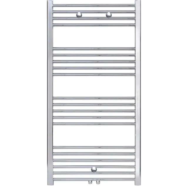 Boss & Wessing Designradiator BWS Nile Gobi 120x50cm Chroom Midden/zij-aansluiting