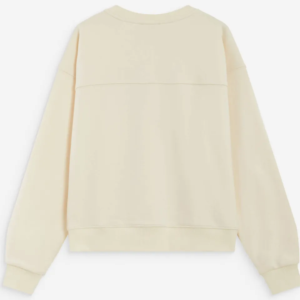 Grace & Mila sweater met tekst - ecru/bruin, foto 3