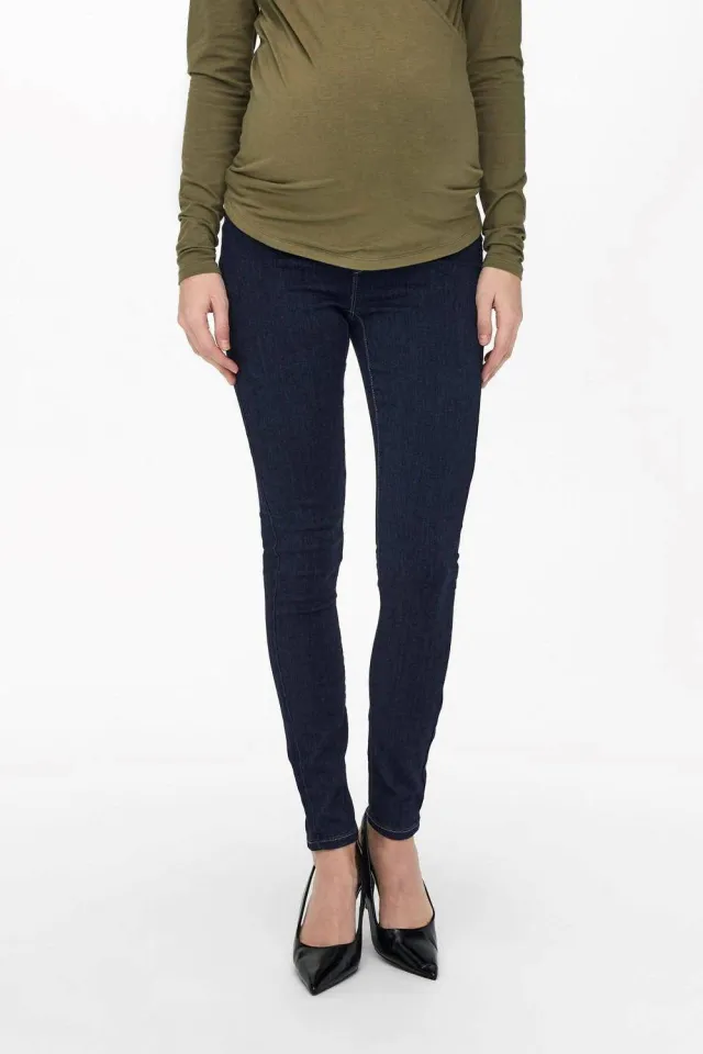 Only MATERNITY skinny jegging OLMRAIN dark blue denim, foto 4