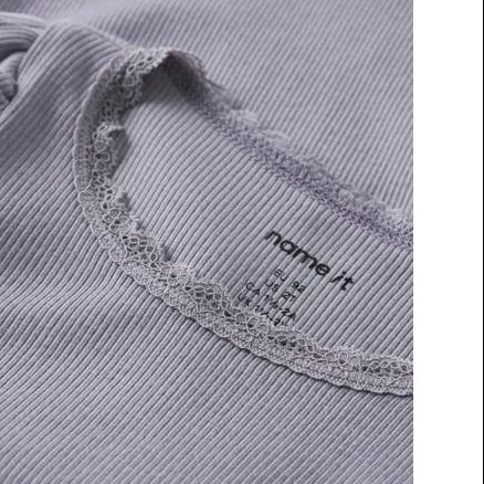 NAME IT MINI t-shirt rib gebreid paars, foto 3