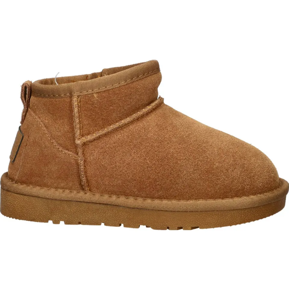Nelson Kids gevoerde suède enkelboots cognac, foto 2