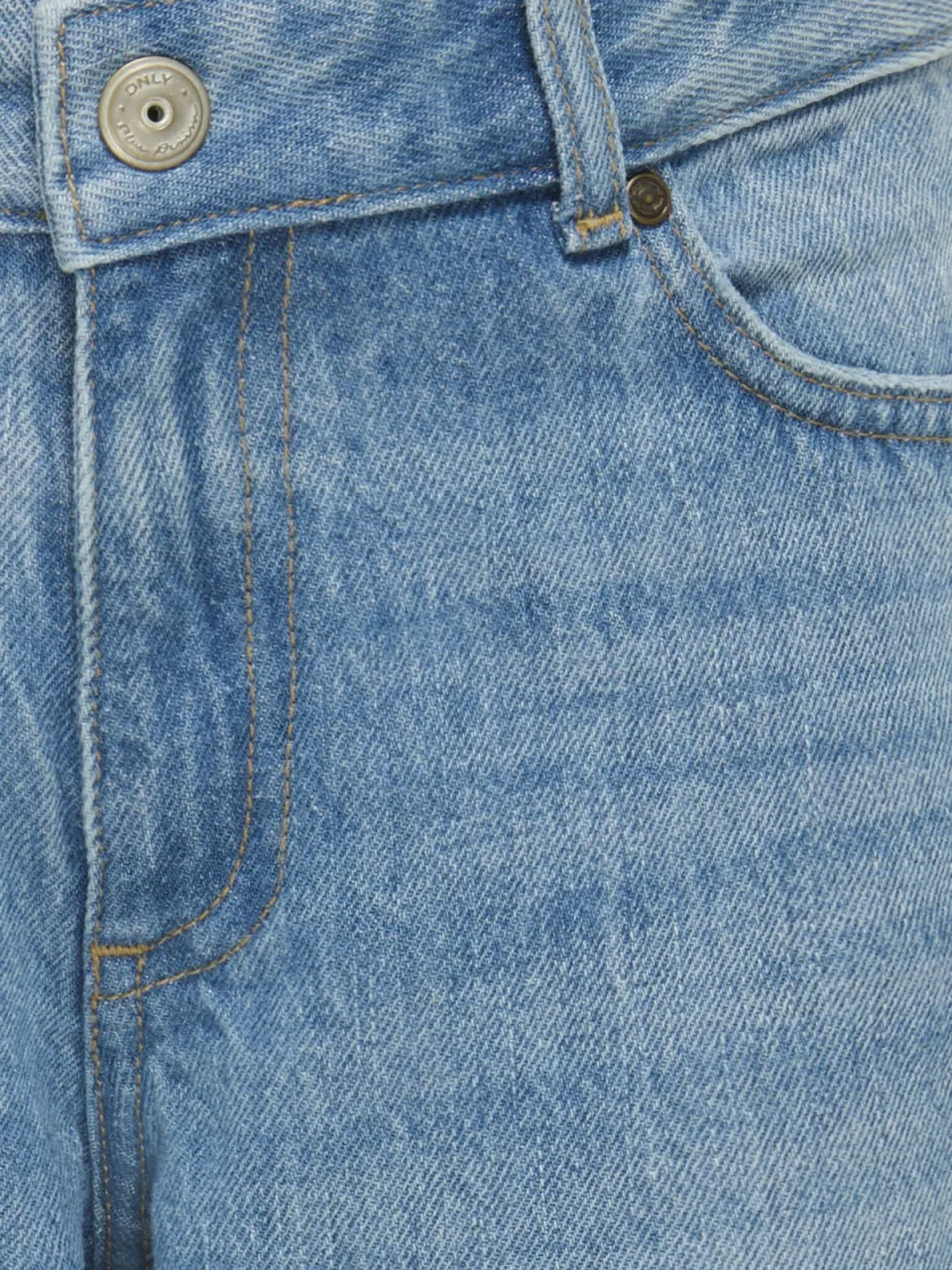 KIDS ONLY GIRL baggy high waist baggy jeans medium blue denim Blauw Effen, foto 3