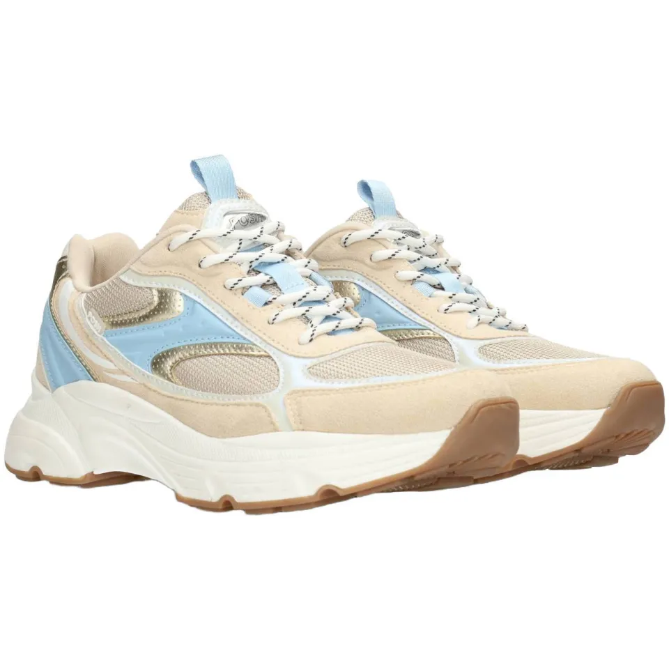 POSH by Poelman sneakers beige/blauw, foto 5