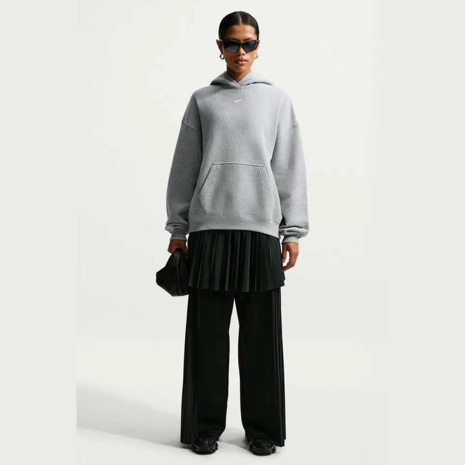 Nike Studio Fleece oversized hoodie - grijs