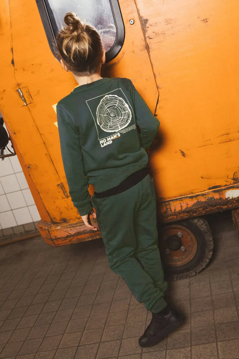 TYGO & vito sweater met backprint - donkergroen, foto 5