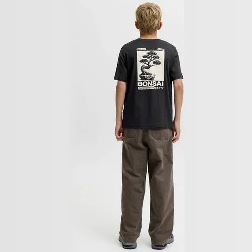 Jack & Jones rechtvallend T-shirt met backprint zwart, foto 3