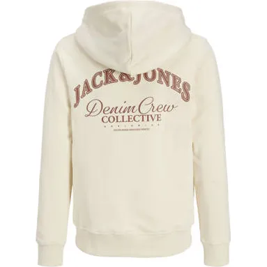 Jack & Jones JUNIOR hoodie met backprint ecru, foto 3