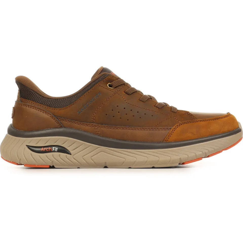 Skechers Arch Fit Crosser Felix sneakers bruin, foto 2