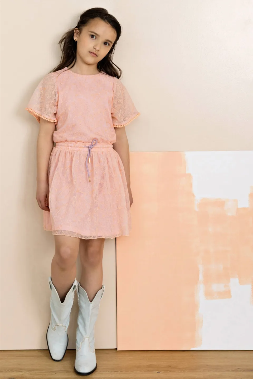 Nono midi jurk roze