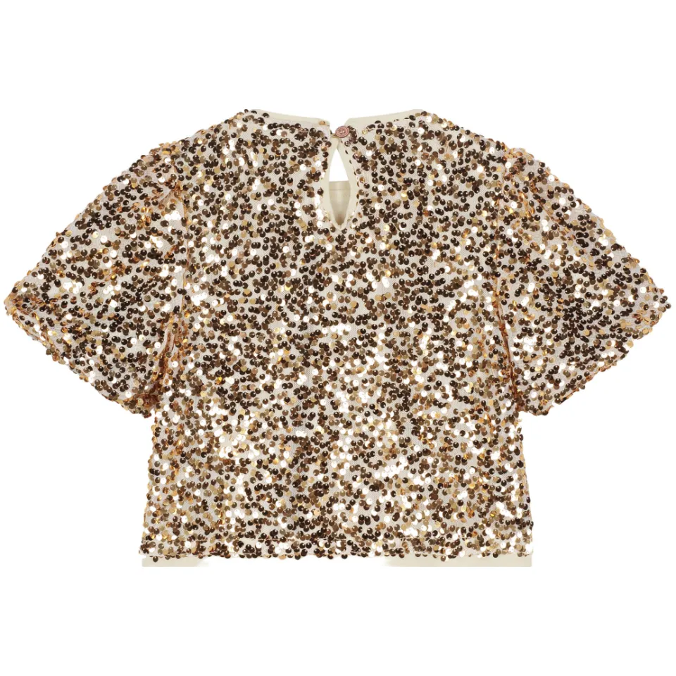 Stains&Stories glittertop goud, foto 2
