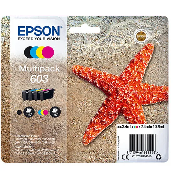Epson 603 inktcartridges multipack 4 kleuren, foto 2