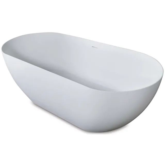 Luca Vasca vrijstaand ligbad solid surface mat wit