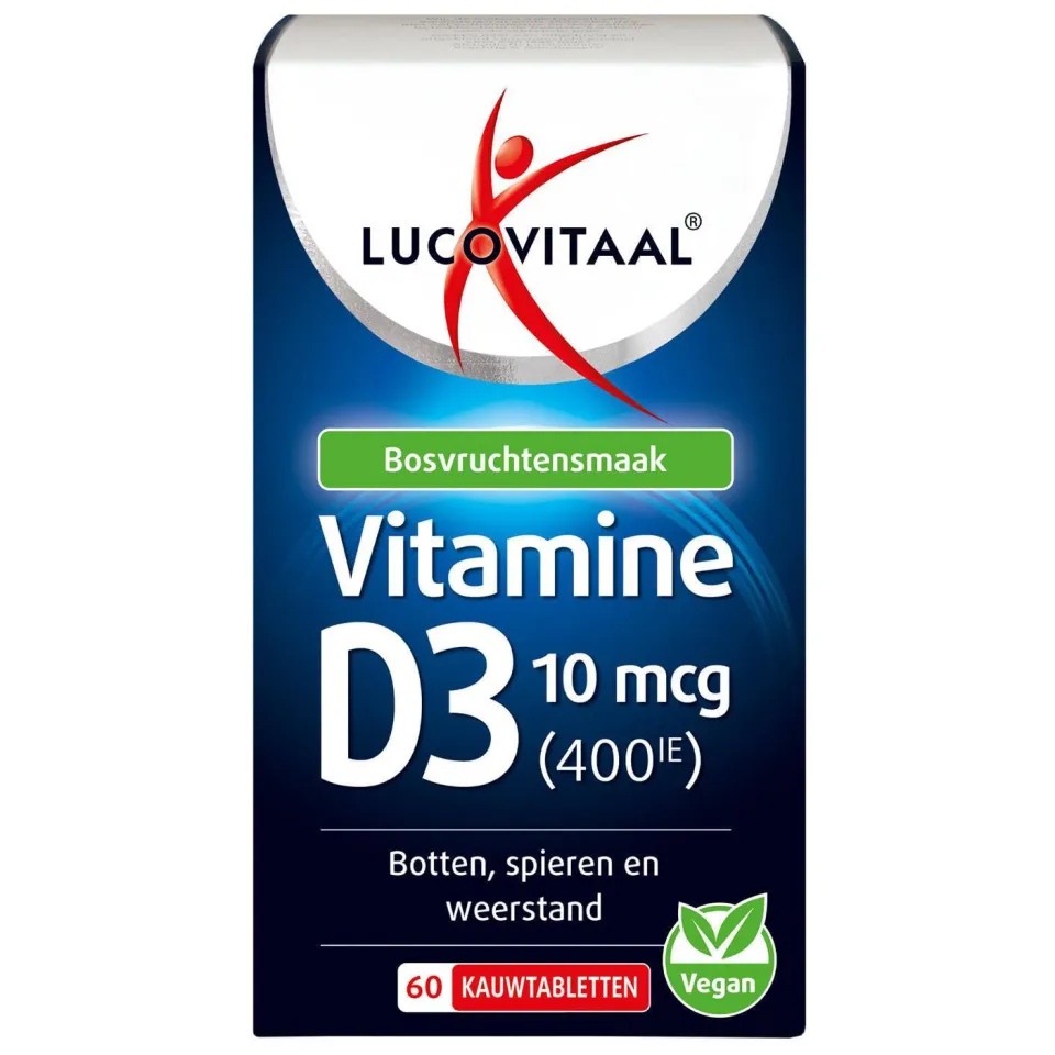 Lucovitaal Vitamine D3 10 mcg kauwtabletten, foto 5