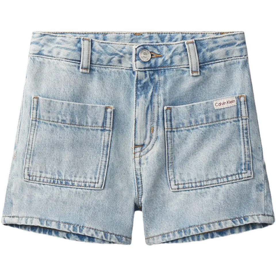 Calvin Klein jeansshort lichtblauw dante wash, foto 3