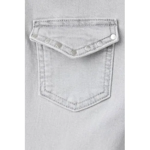Mango TEEN flared jeans - changeant grijs, foto 6