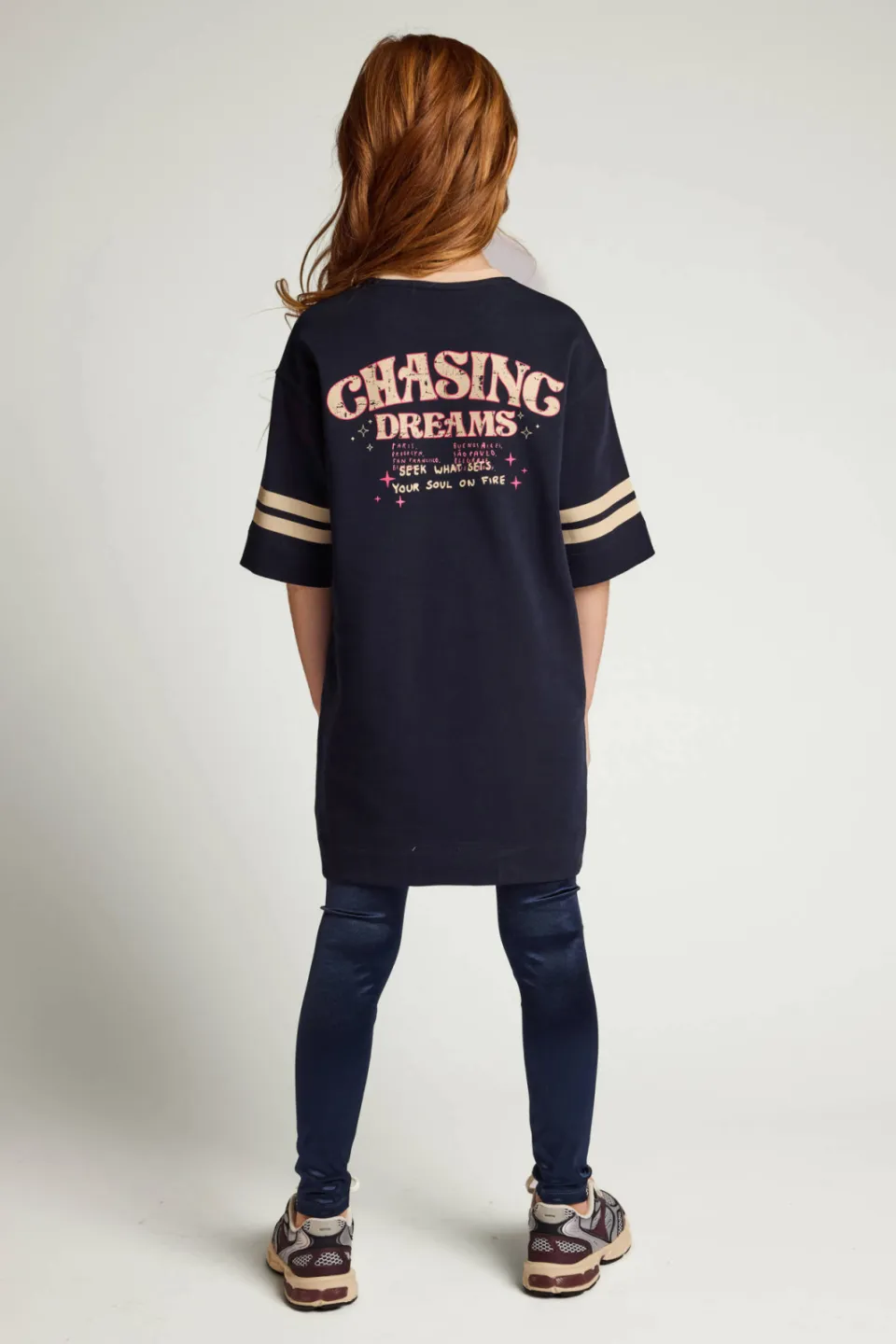 LOOXS sweatjurk met backprint donkerblauw, foto 5