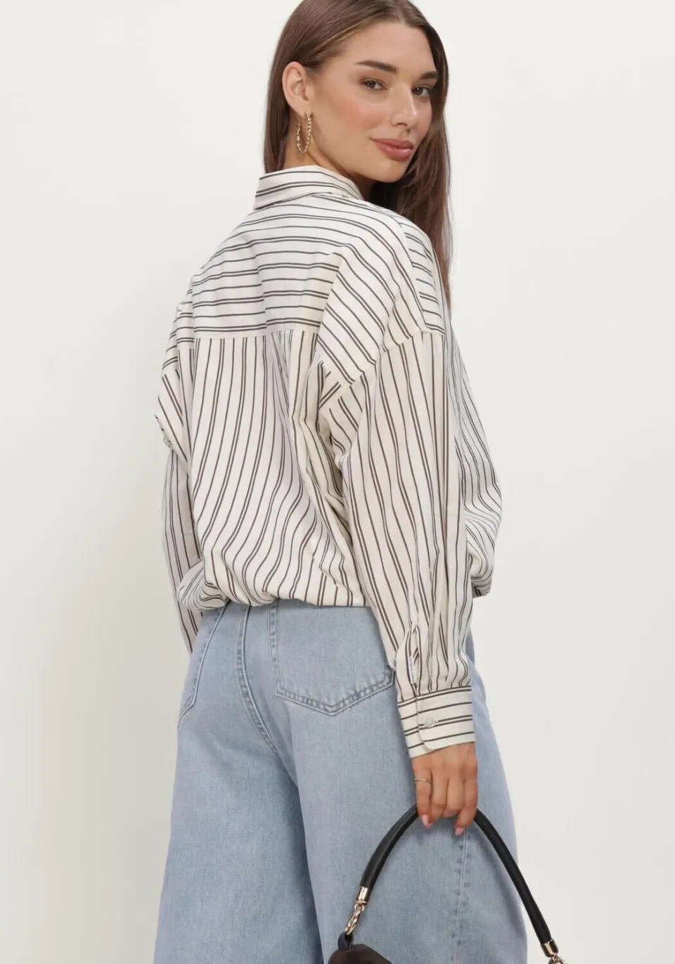Catwalk Junkie gestreepte blouse crème, foto 5