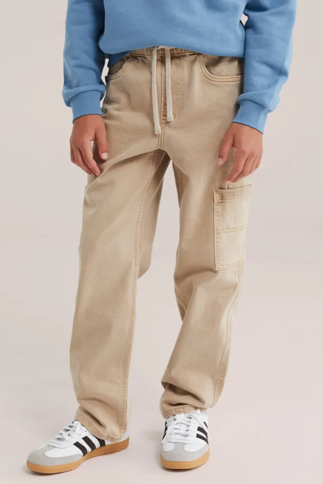 WE Fashion Blue Ridge casual broek zand, foto 3