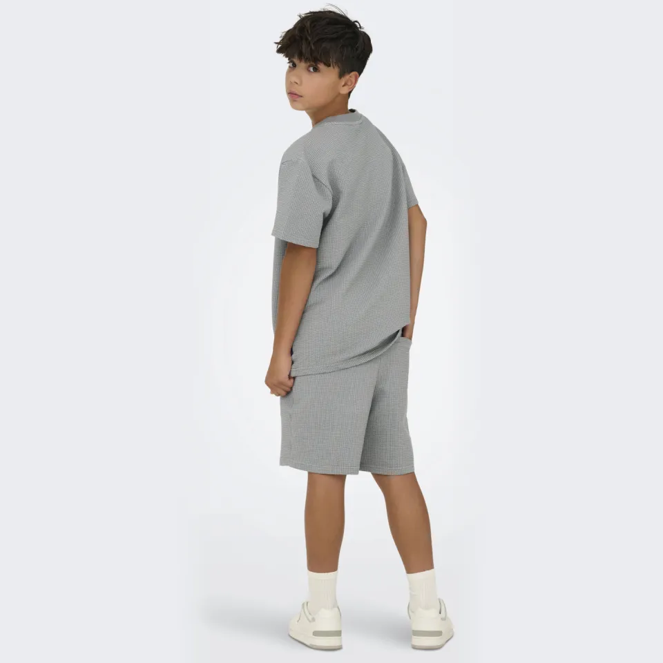 Only & Sons T-shirt grijs met textuur, foto 5