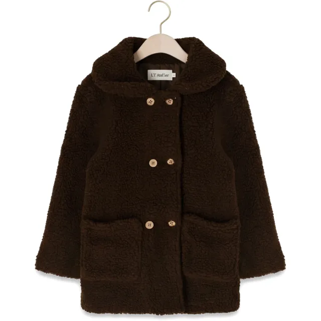 Lil' Atelier Meisjes Jassen Nmfnalo Loose Long Jacket Lil - Bruin