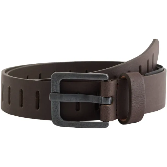 WE Fashion imitatieleren riem donkerbruin