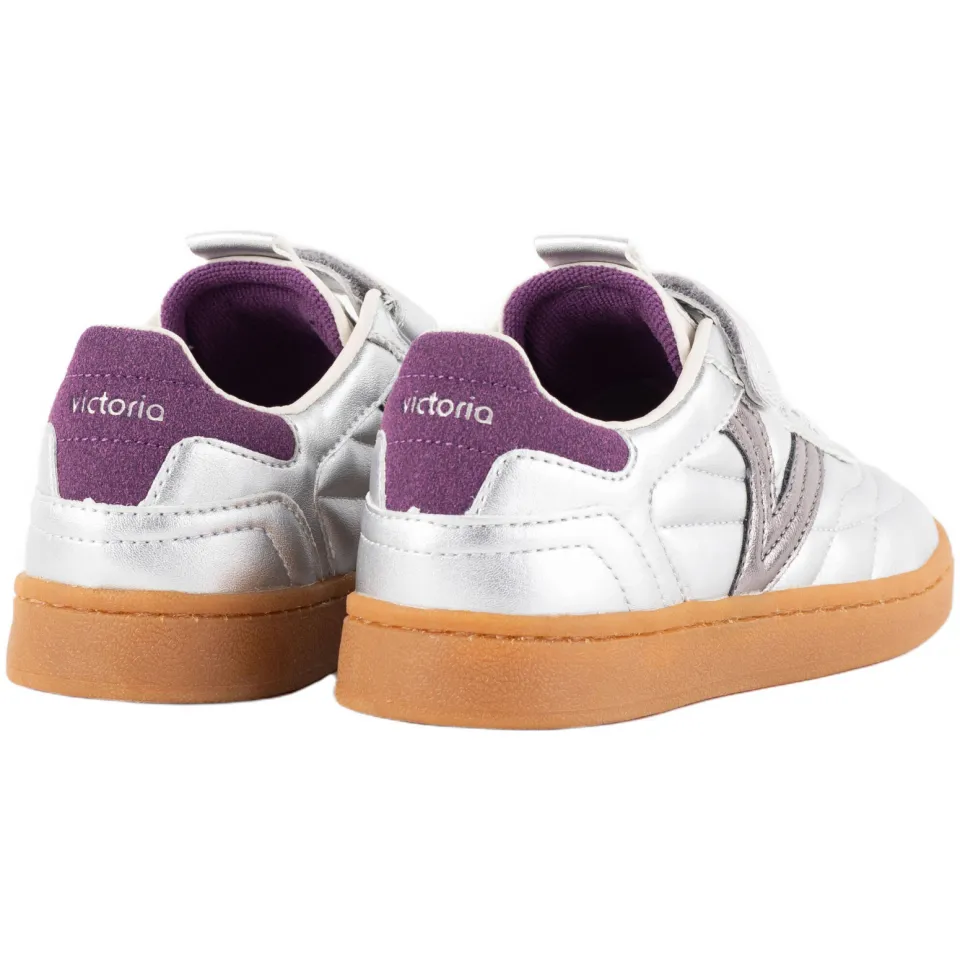 Victoria sneakers - zilver/donkerrood, foto 2