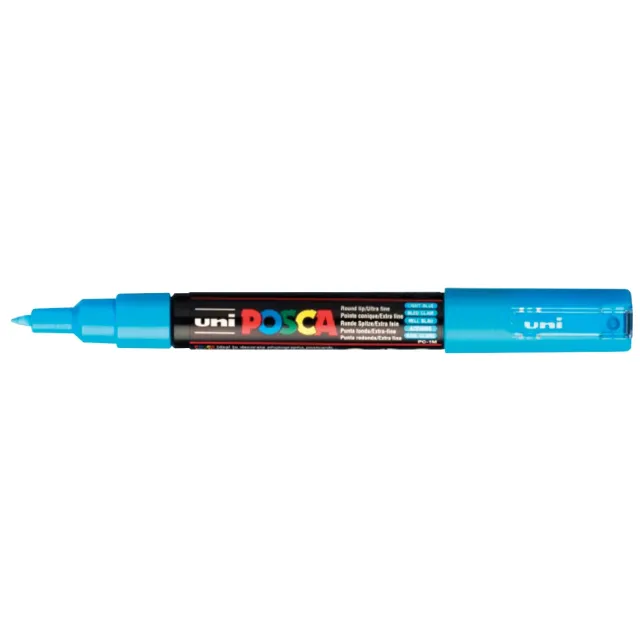 Posca marker met conische punt schrijfdikte extra-fijn lichtblauw