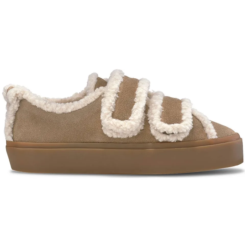 Inuikii Shearling Low VC sneakers zand Lichtbruin
