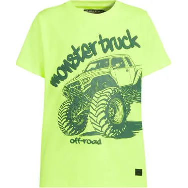 Orange Stars T-shirt neongeel Neon geel